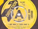 Brooks and Jerry I got what it takes Direction 58-3267 EX Demo stain on label