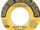 MICKEY SIMPSON - NON'T CRY / CAN'T CONQUER ITAL           7