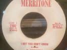 D. ROBINSON i bet you don't know 45 rare KILLER ROOTS **HEAR** reggae MERRITONE