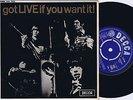 *THE ROLLING STONES Got Live... EP 45PS 1965 Mono Export Unboxed DECCA SDE 7502