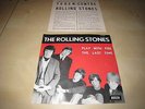 THE ROLLING STONES / PLAY WITH FIRE  RARE ORIGINAL BELGIUM PS + PROMO SHEET