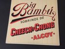 Cheech and Chong 'Big Bambu' Original Ode 1972 LP Record w/ Rolling Paper VG+