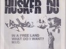 HUSKER DU - In a Free Land 7” ORIGINAL 