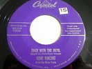 Gene Vincent 45 Race With The Devil / Gonna Back Up Baby 1956 Cap Vinyl Record