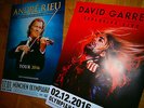 2016 2x Concert Promo Poster München (Olympiahalle) DAVID GARRETT+ANDRE RIEU