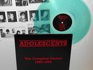 ADOLESCENTS the complete demos Lp Record LIGHT GREEN Vinyl with lyrics insert