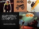 AC/DC 5 LP's High Voltage, Let there be rock, Powerage, Back in black, For those