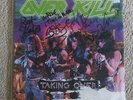 Overkill Taking Over Vinyl LP record 1987 signed by band