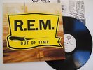 R.E.M.- OUT OF TIME LP VINYL NR MINT/MINT RARE 1991 1st Press REM