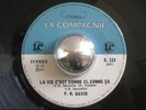 F.R. DAVID rare La Vie C’est Comme Ci sitar psych freakbeat French 45 LISTEN