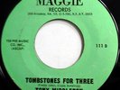 TONY MIDDLETON 45 Tombstones For Three RARE Soul FUNK Northern MAGGIE w4915