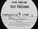 ROBIN TROWER Live TEST PRESSING original