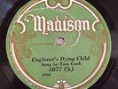 TOM COOK Engineers Dying Child & Walter Bailey 1920's Record 78 rpm Victrola