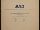 ENRICO MAINARDI - J.S. Bachs - Ultra RARE LP - Archiv Produktion