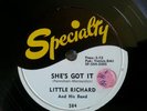 78 RPM SPECIALTY RECORDS LITTLE RICHARD SHE'S GOT IT 1956 (584) HEEBY-JEEBIES