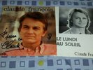 Claude François 25 cm disque dédicacé avec partition d'époque