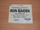 IRON MAIDEN UK TICKET STUB - RARE 1995 BRIXTON ACADEMY