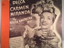 Vintage Decca 3-Record Set - Carmen Miranda - The South American Way 78 RPM, EX