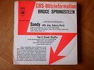 1 Single BRUCE SPRINGSTEEN - Sandy / The E Street Shuffle (CBS-Blitzinformation)