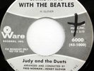 JUDY & The DUETS 45 Christmas With The Beatles PROMO WARE lbl Parody MOD e2820