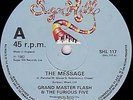 Grand Master Flash & The Furious Five The Message Vinyl Single 12inch Sugar H