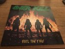 Overkill - Feel The Fire LP 1985 Noise Records FIRST PRESS Exodus Anthrax