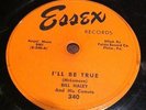 Bill Haley and His Comets - Essex 78RPM - Rock - I'll Be True - VG++ Rare