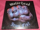 MOTORHEAD 33RPM LP IRON FIST ROCK METAL PUNK LEMMY MERCURY 1982