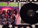 OVERKILL Lp Record TAKING OVER megaforce 81735-1 1987 VG++