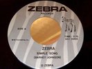 Zebra 45, Simple Song rare private press disco funk alternate label ORIGINAL