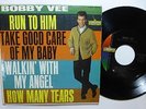 BOBBY VEE 45 Run to him EP Liberty 1961 teen pop PIC Sleeve VG++ vinyl   e3104