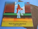 LP ITALIAN PROG LATTE E MIELE -PASSIO SECUNDUM MATTHEUM - ORIGINALE INNER