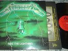 METALLICA ride the lightning LP 1984 bernett GREEN cover FRENCH PRESS red label