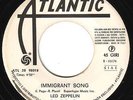 LED ZEPPELIN / IMMIGRANT SONG / BRON / ITALY PROMO JUKE BOX 7' PS 45 rpm RECORD