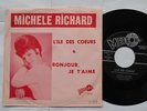 MICHELE RICHARD L'ile des coeurs NM- CANADA QUEBEC P/S 1961 FRENCH 45 POP TEEN