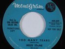 R&B Soul 45 MILES STONE Too Many Tears MONOGRAM HEAR