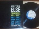 CANNONBALL ADDERLEY Somethin' Else Blue Note LP NY mono Miles Davis Jazz Bop