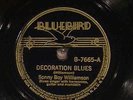 78 RPM --Sonny Boy Williamson (with Yank and Big Joe), Bluebird 7665, EE+  Blues