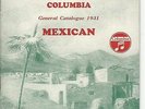 1931 Mexican Cuban Columbia 78 rpm Record Catalog Mexico Cuba Discos Porto Rican