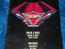 RARE TRIUMPH 1978 ROCK & ROLL MACHINE TOUR US/UK CONCERT PROGRAM BOOKLET