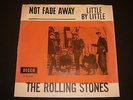 ROLLING STONES - NOT FADE AWAY - 45 DANISH PS RARE COVER EXPORT DECCA LISTEN