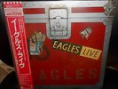 2 LP's  EAGLES - EAGLES LIVE    Japan  FOC    w/OBI   MINT