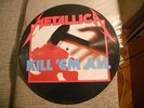 Metallica - Kill em All, rare picture pic disc, UK 1986 original MFN7P