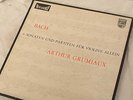 Arthur Grumiaux Bach solo autographed INCOMPLETE set