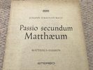 Bach Passio Secundum Matthaeum orig 1958 Archiv German 4lp textured box set