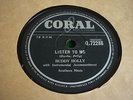 BUDDY HOLLY CRICKETS 78. LISTEN TO ME / I'M GONNA LOVE YOU TOO  CORAL EX+