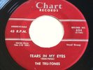 Rare R&B Doo Wop 45 Tru-Tones tears in my eyes OG Chart 634
