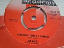 L K RARE JIM DALE SOMEWHERE THERE'S A SOMEONE ACADEMY 50'S UK ROCK 'N' ROLL EX+