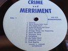 Rare Private Broadway show Tunes Style LP : Crime and Merriment  