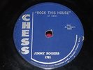 JIMMY ROGERS 78 CHESS 1721 Rock This House/My Last Meal (RARE) 1959 Label